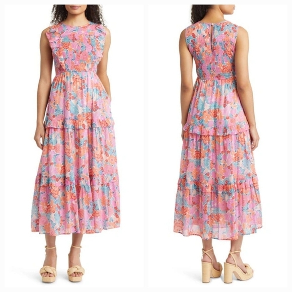 Banjanan Iris Dress in Bloomsbury Dawn size XXL NWT - Picture 1 of 9